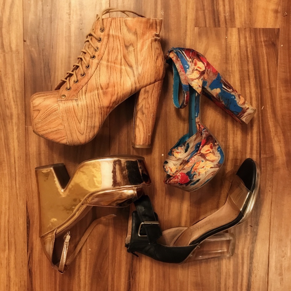 SOLD- Jeffrey Campbell lot—4 pairs!
